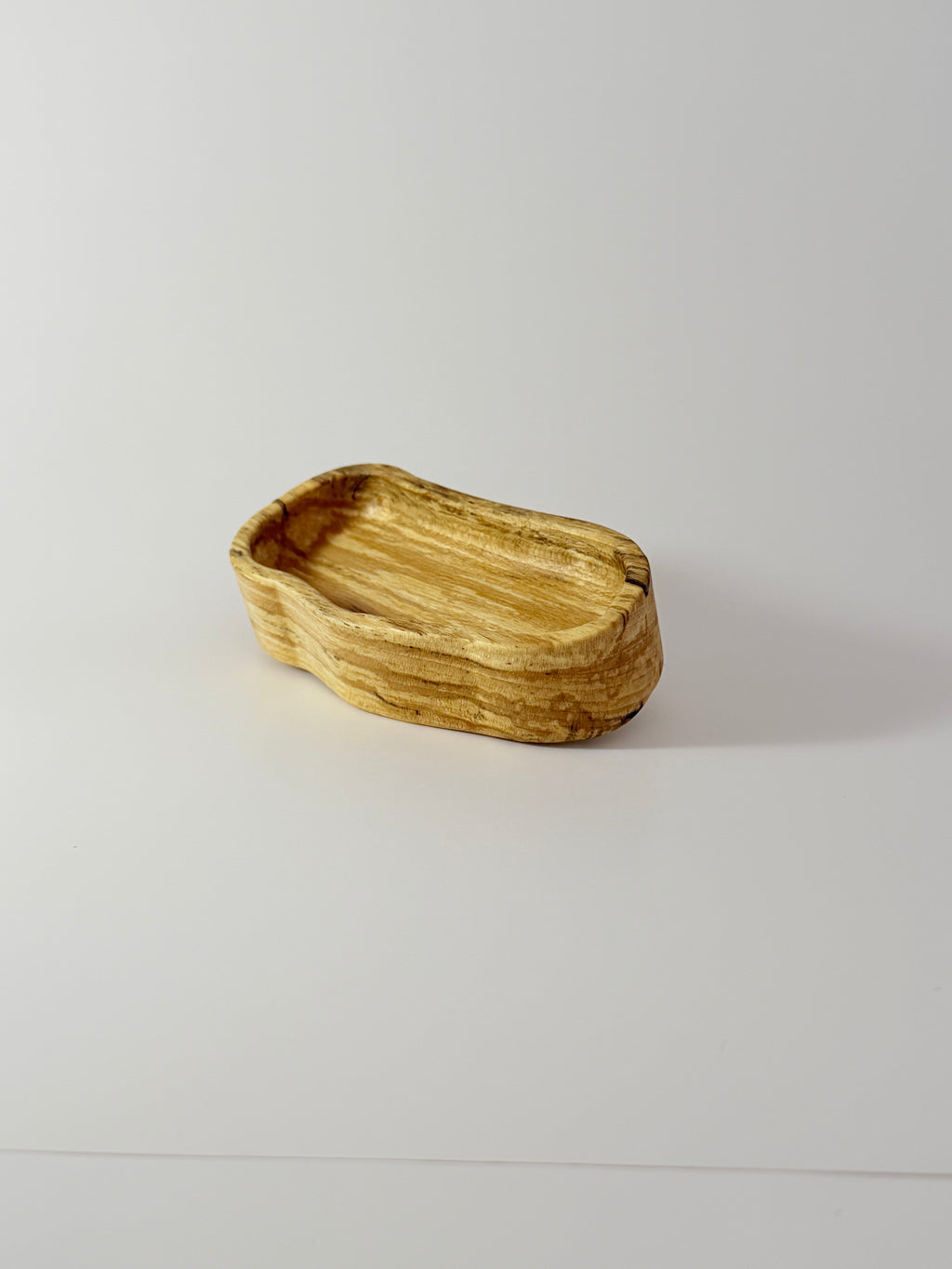 Wooden Catchall Tray - Spalted Beech (2.75"x5")