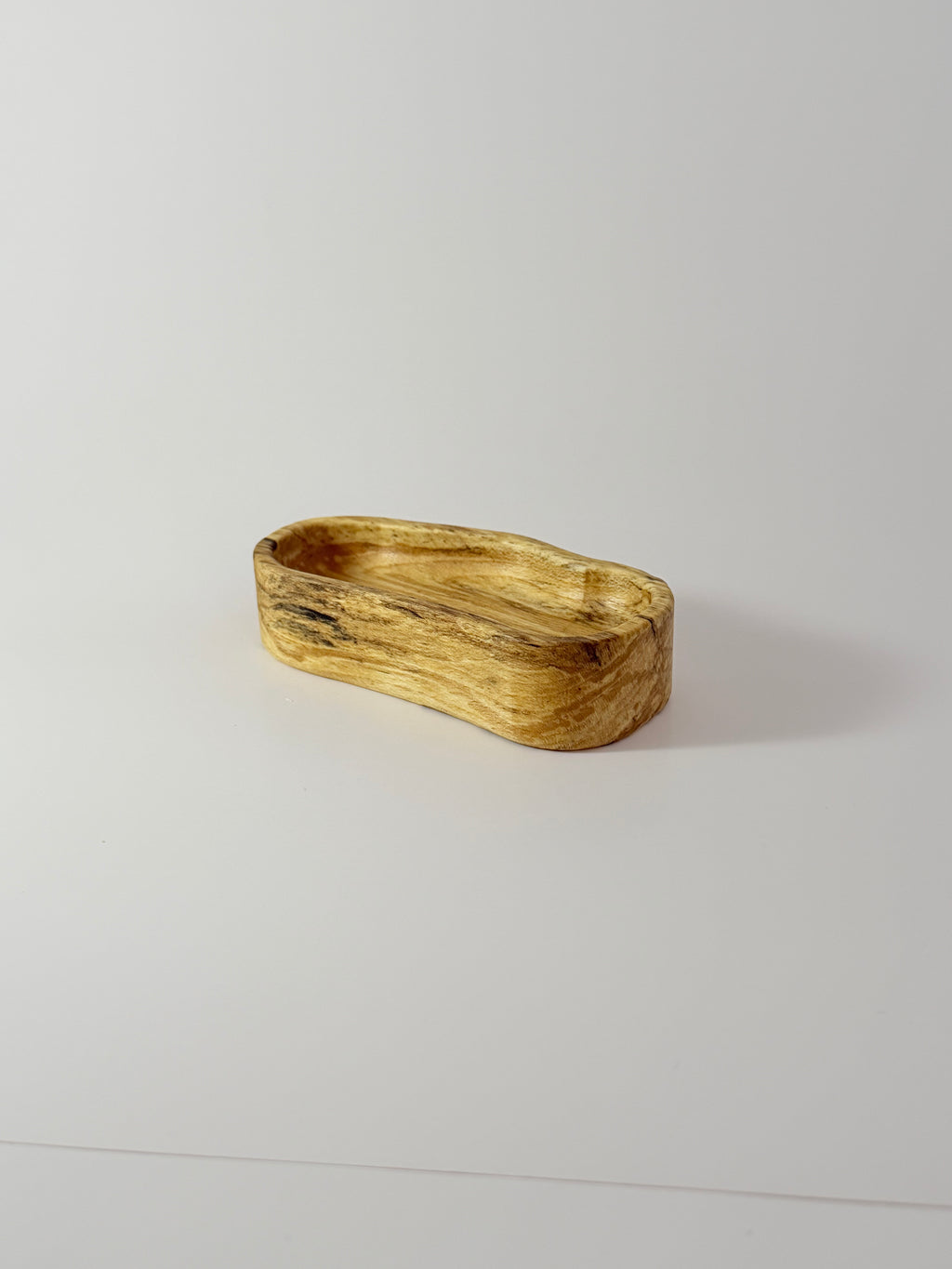 Wooden Catchall Tray - Spalted Beech (2.75"x5")