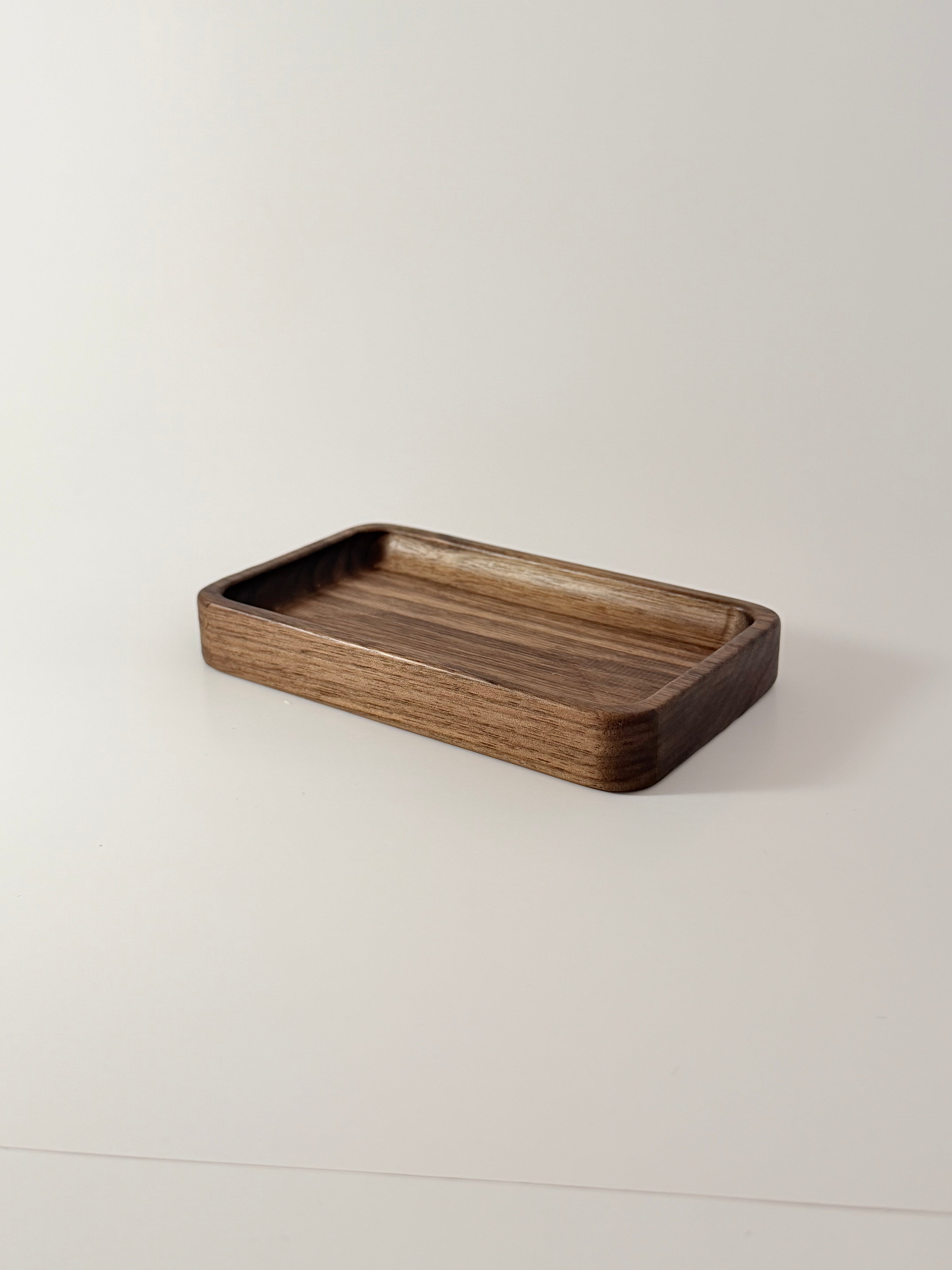 Wooden Catchall Tray Rectangular- Walnut (3x6")