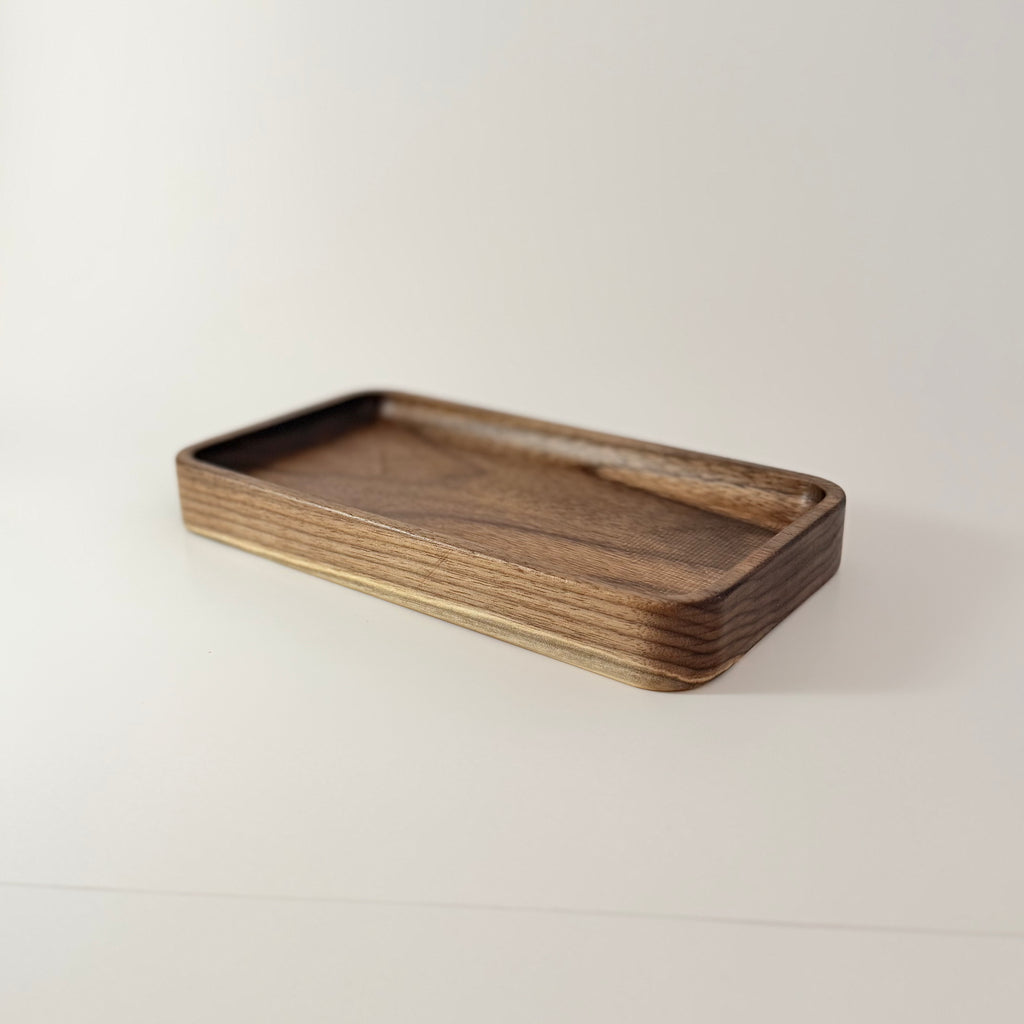 Wooden Catchall Tray Rectangular - Walnut (4x8")