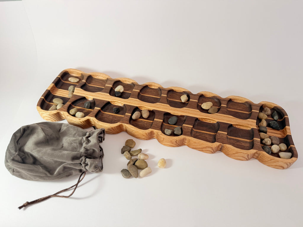 Mancala African Stone Game - Wooden